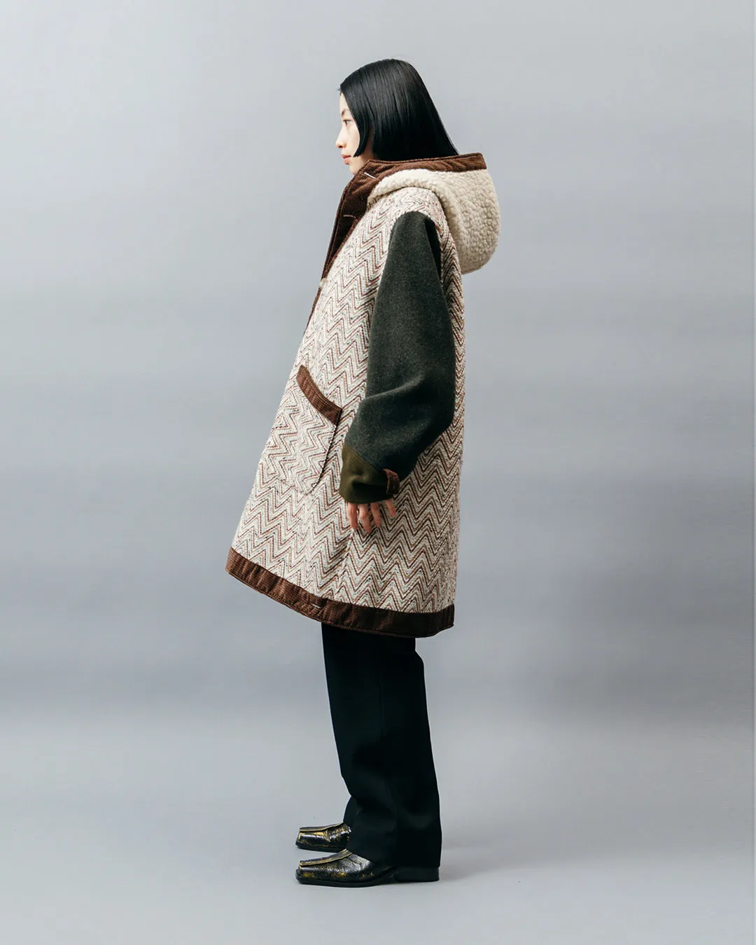 REVERSIBLE LINER HOODED COAT .10【FOREST】