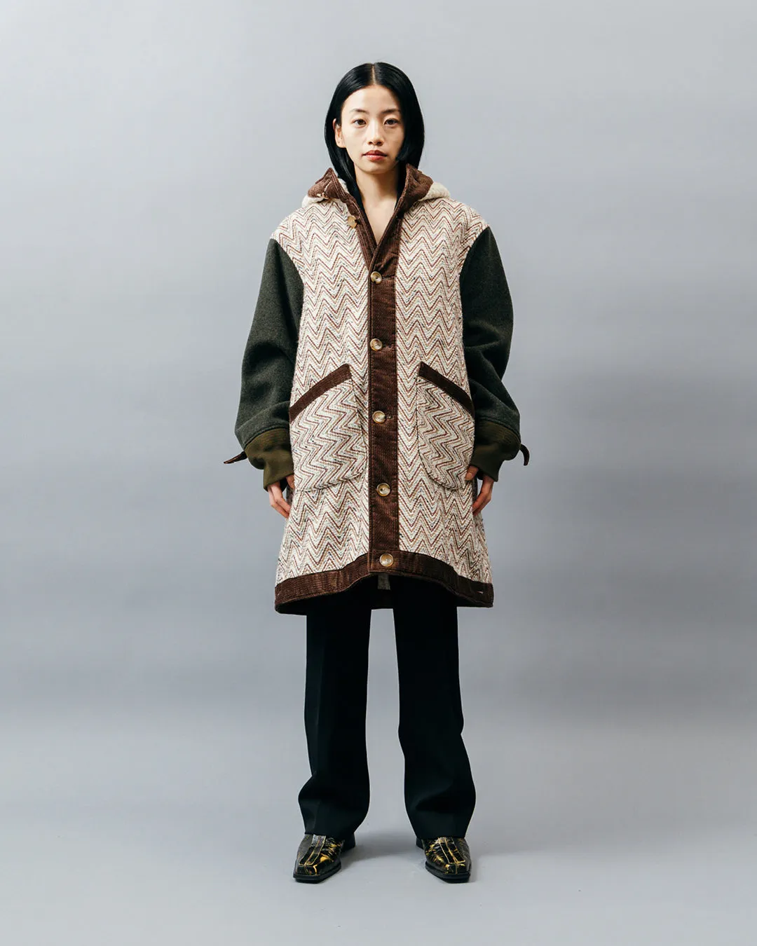 REVERSIBLE LINER HOODED COAT .10【FOREST】