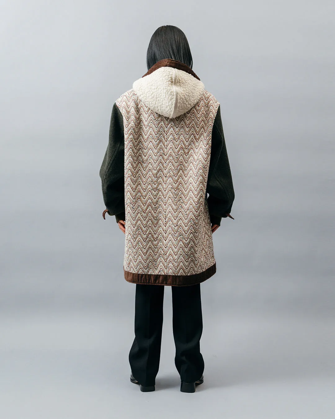 REVERSIBLE LINER HOODED COAT .10【FOREST】