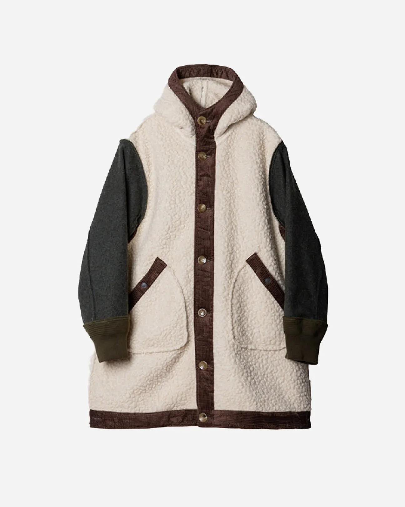 REVERSIBLE LINER HOODED COAT .10【FOREST】