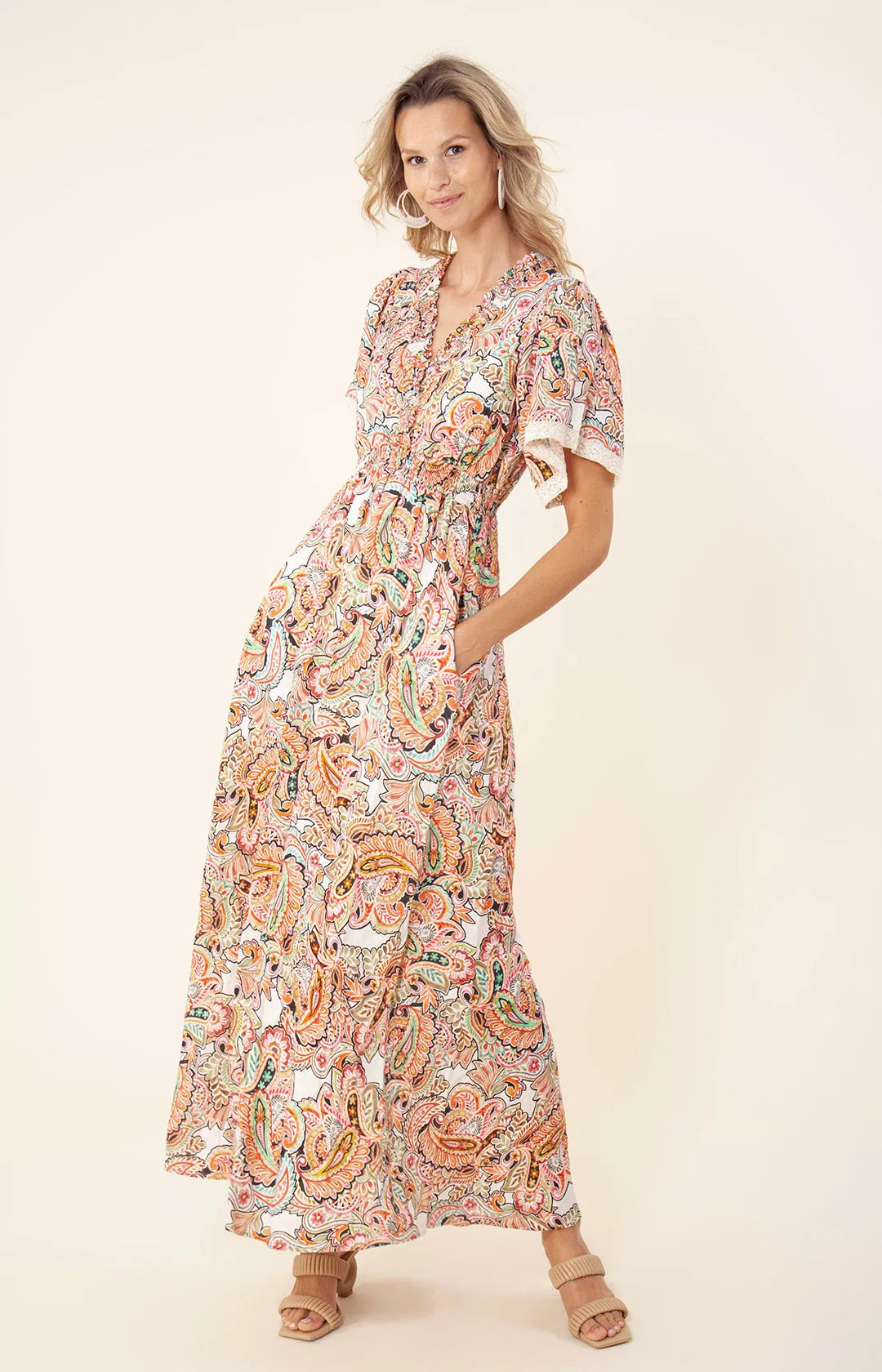 Rhona Linen Maxi Dress