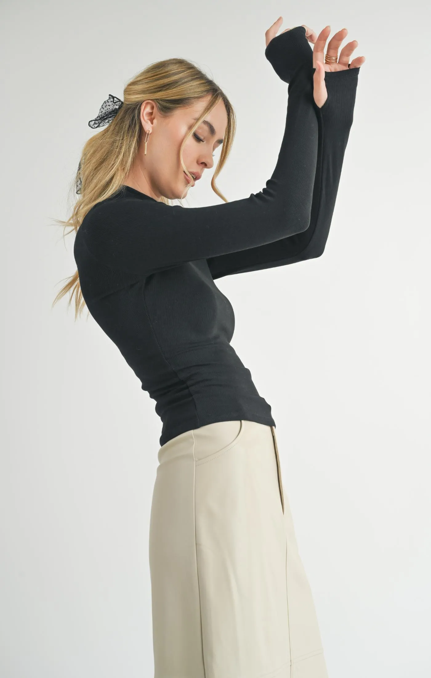 Sadie And Sage Ronan Turtleneck Knit Top