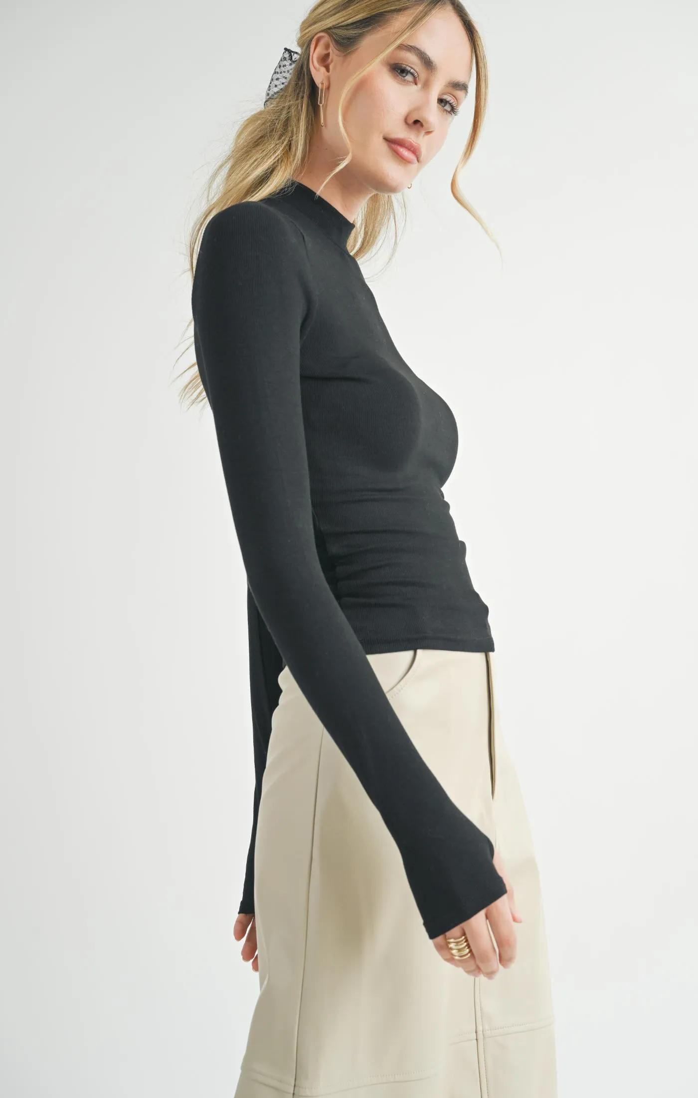 Sadie And Sage Ronan Turtleneck Knit Top