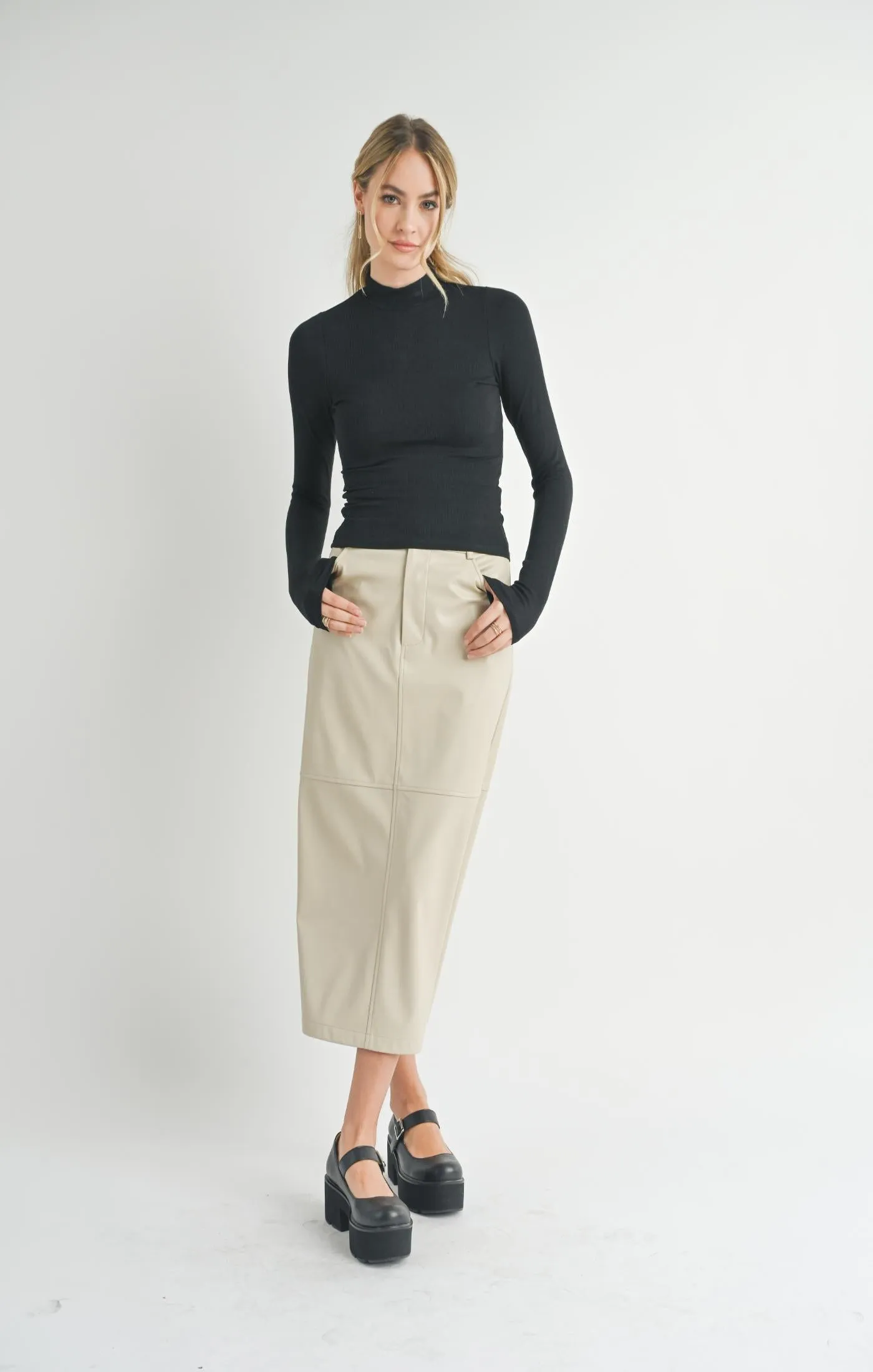 Sadie And Sage Ronan Turtleneck Knit Top