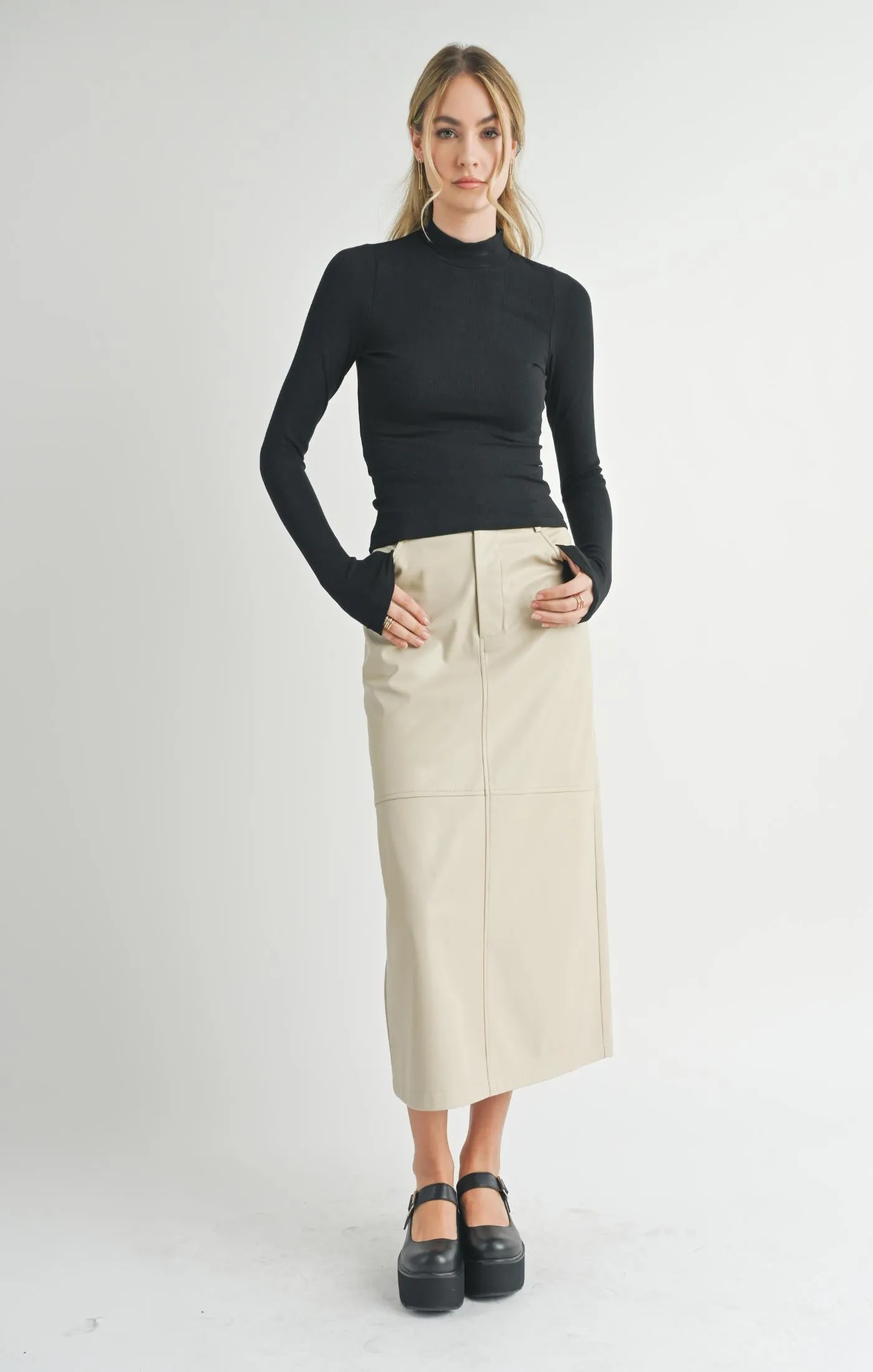 Sadie And Sage Ronan Turtleneck Knit Top