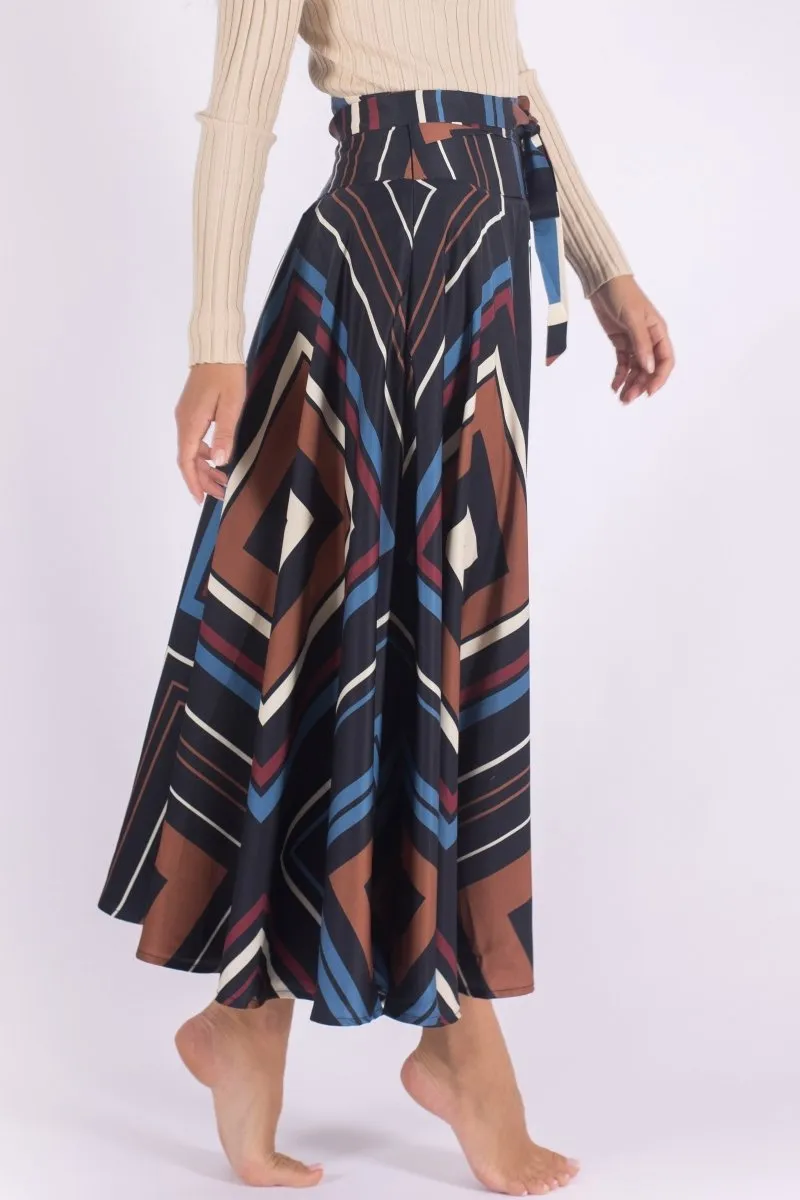 SANDY SKIRT (BROWN MULTI)