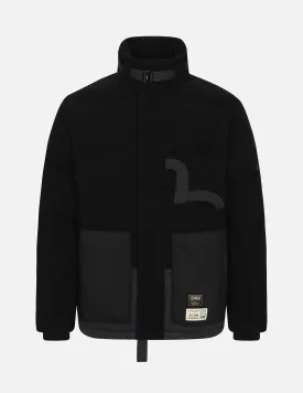 Seagull Appliqué Patchwork Down Jacket