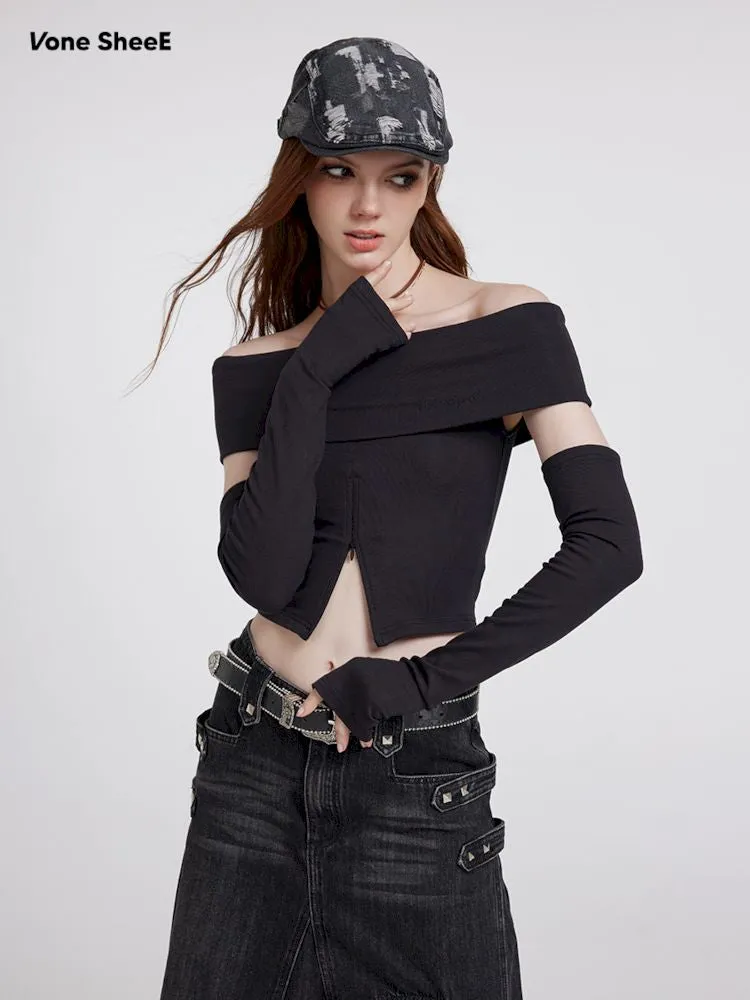 Sexy strapless short bustier bottoming shirt【s0000007180】