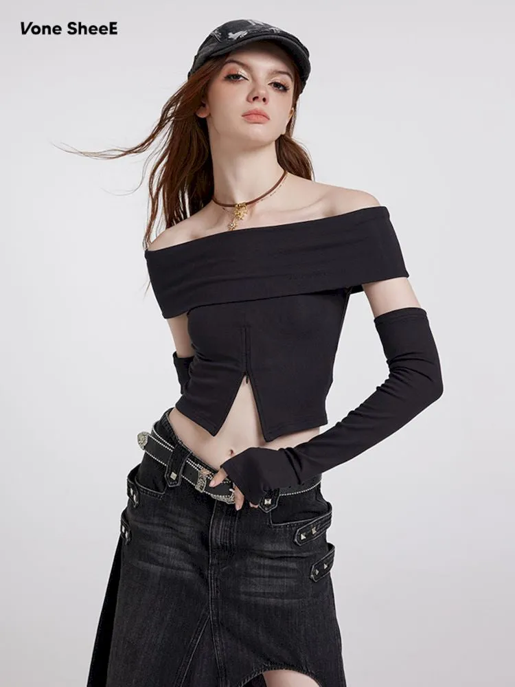 Sexy strapless short bustier bottoming shirt【s0000007180】