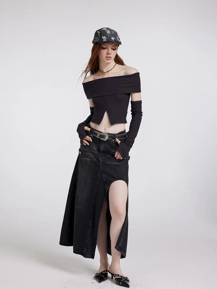 Sexy strapless short bustier bottoming shirt【s0000007180】