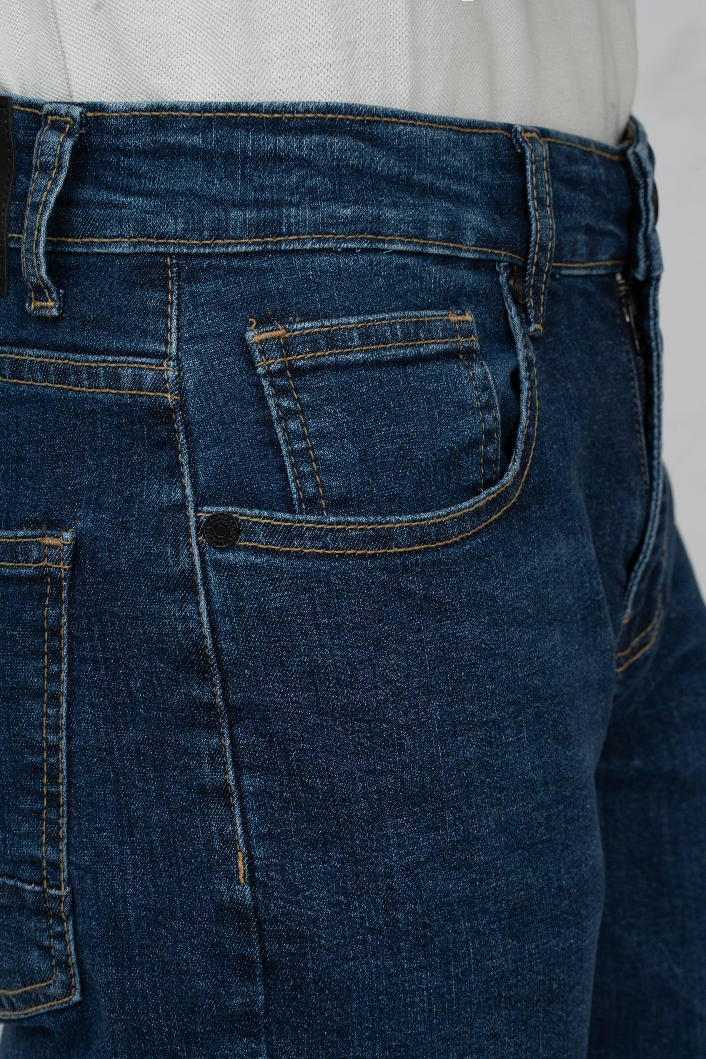 SKINNY LEG DENIM JEANS DARK BLUE