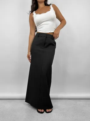 Tailored Trouser Midi Skirt