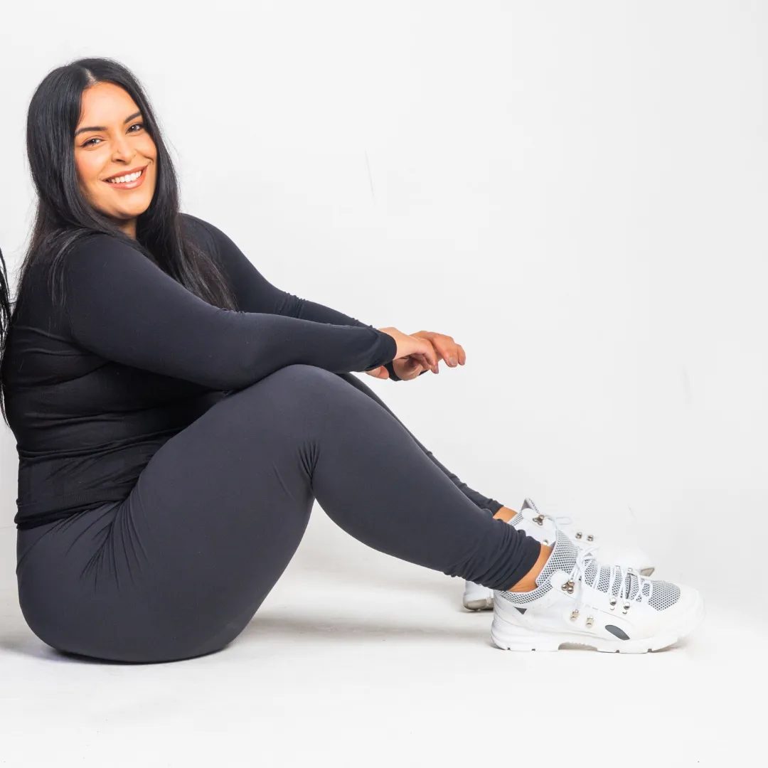 The Dark Grey Basic's High Waist Leggings