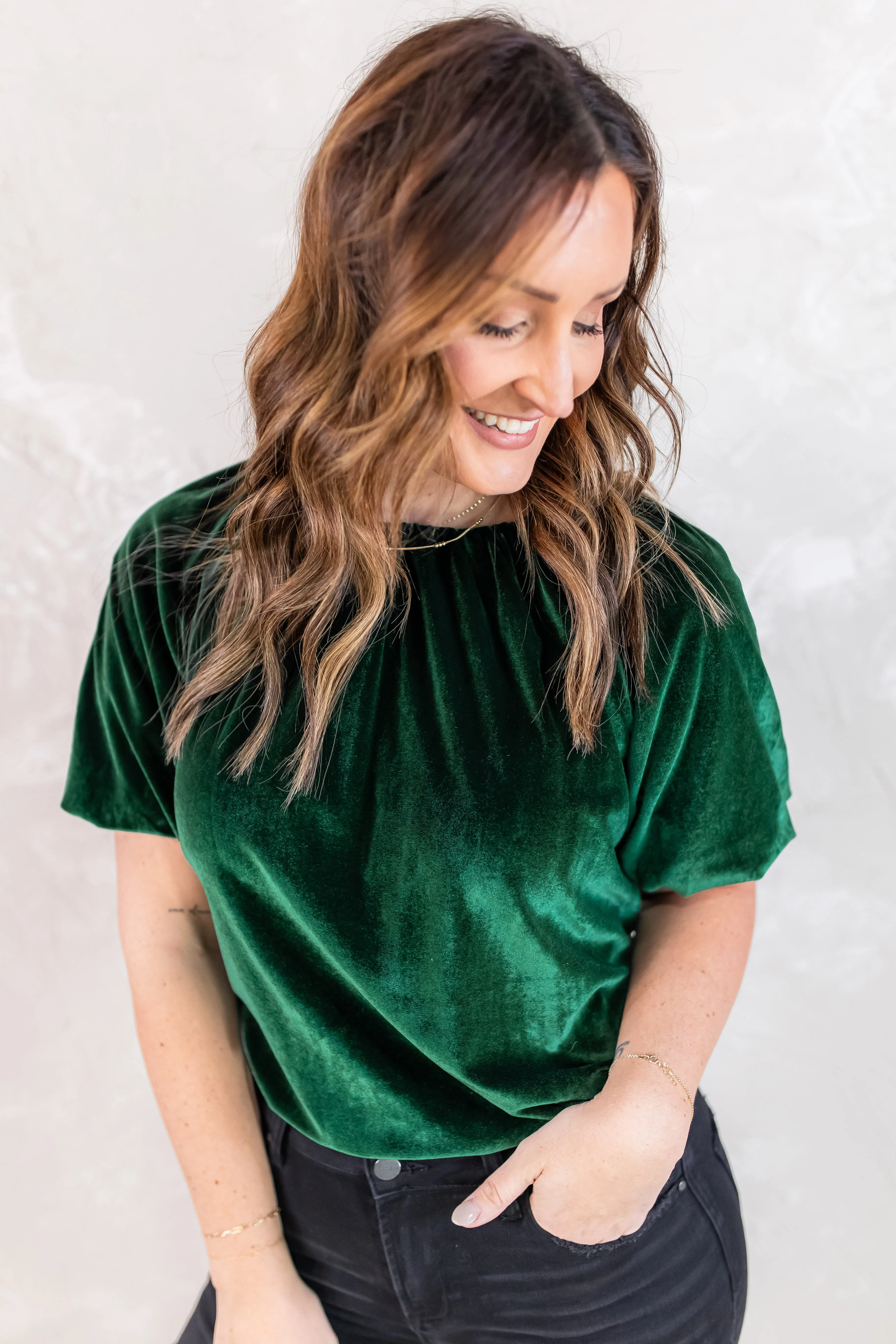 The Eliana Velvet Top