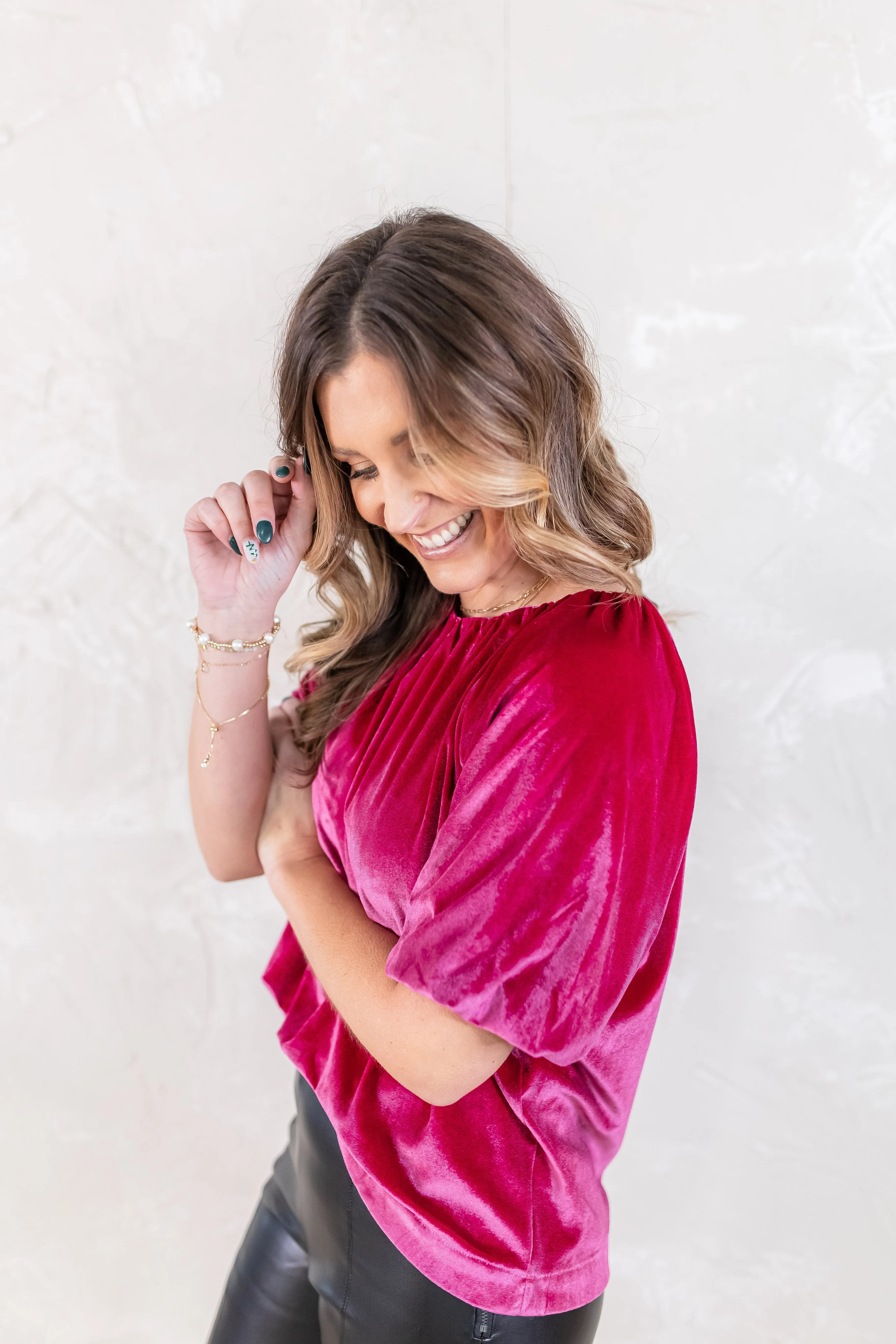 The Eliana Velvet Top