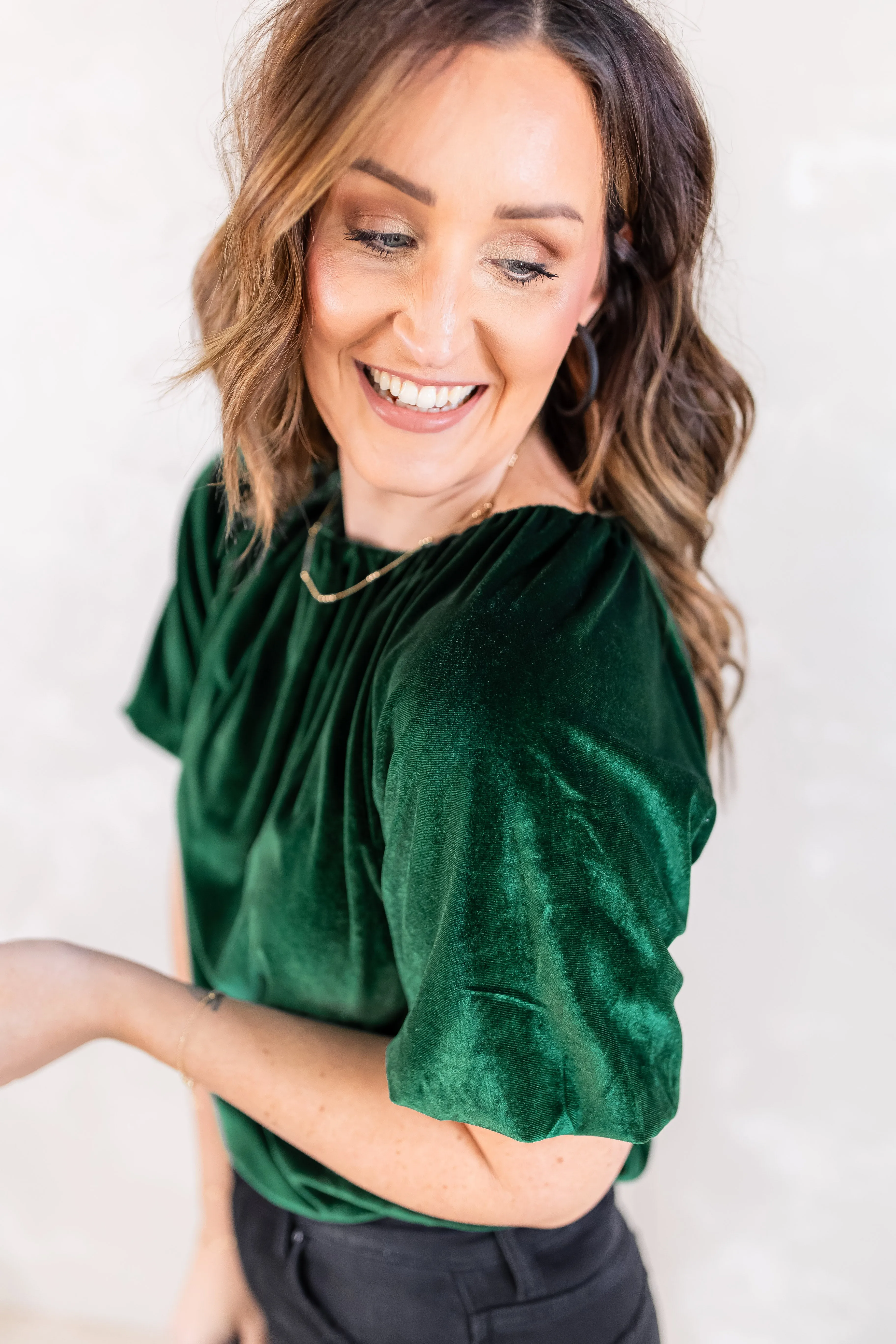 The Eliana Velvet Top