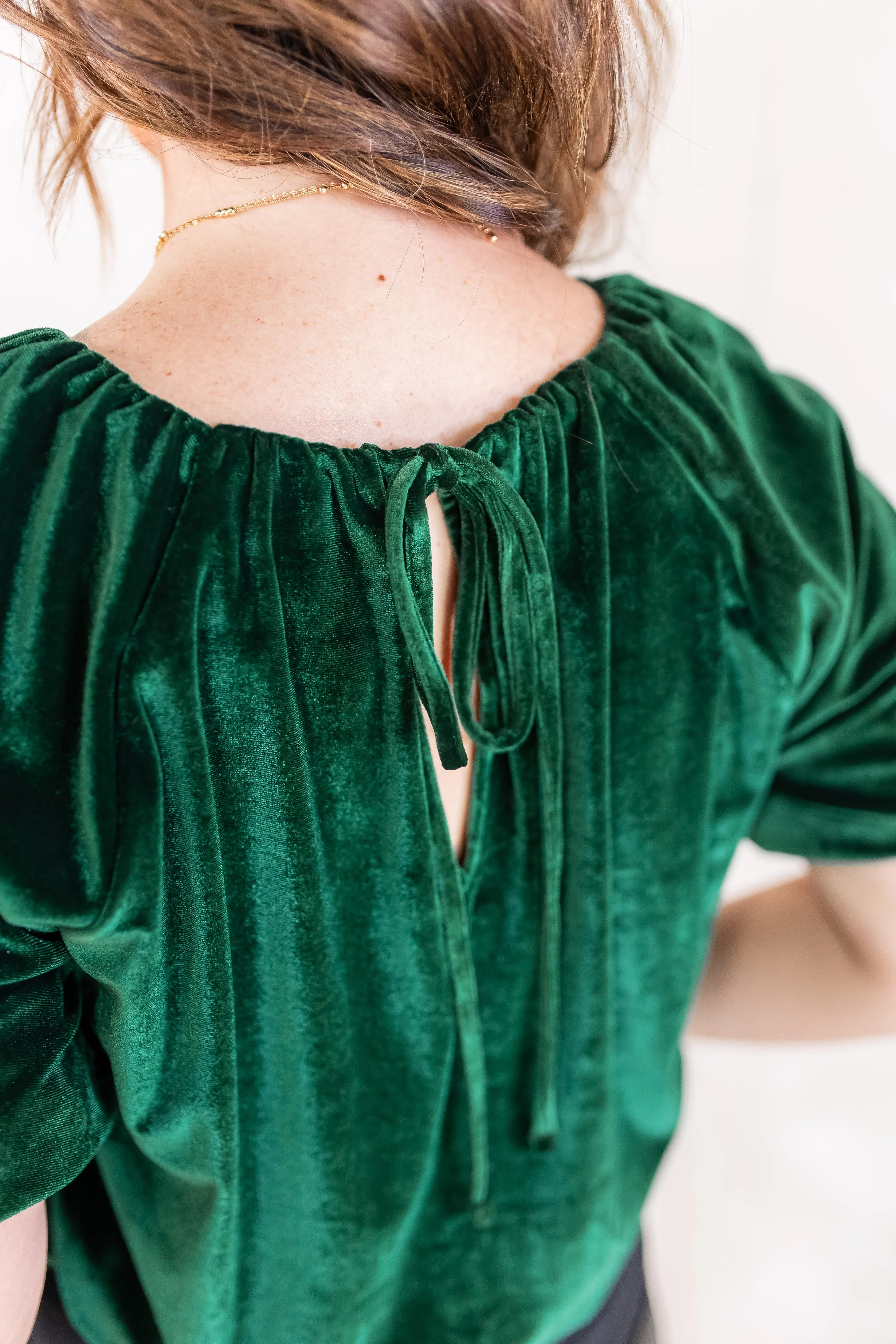 The Eliana Velvet Top