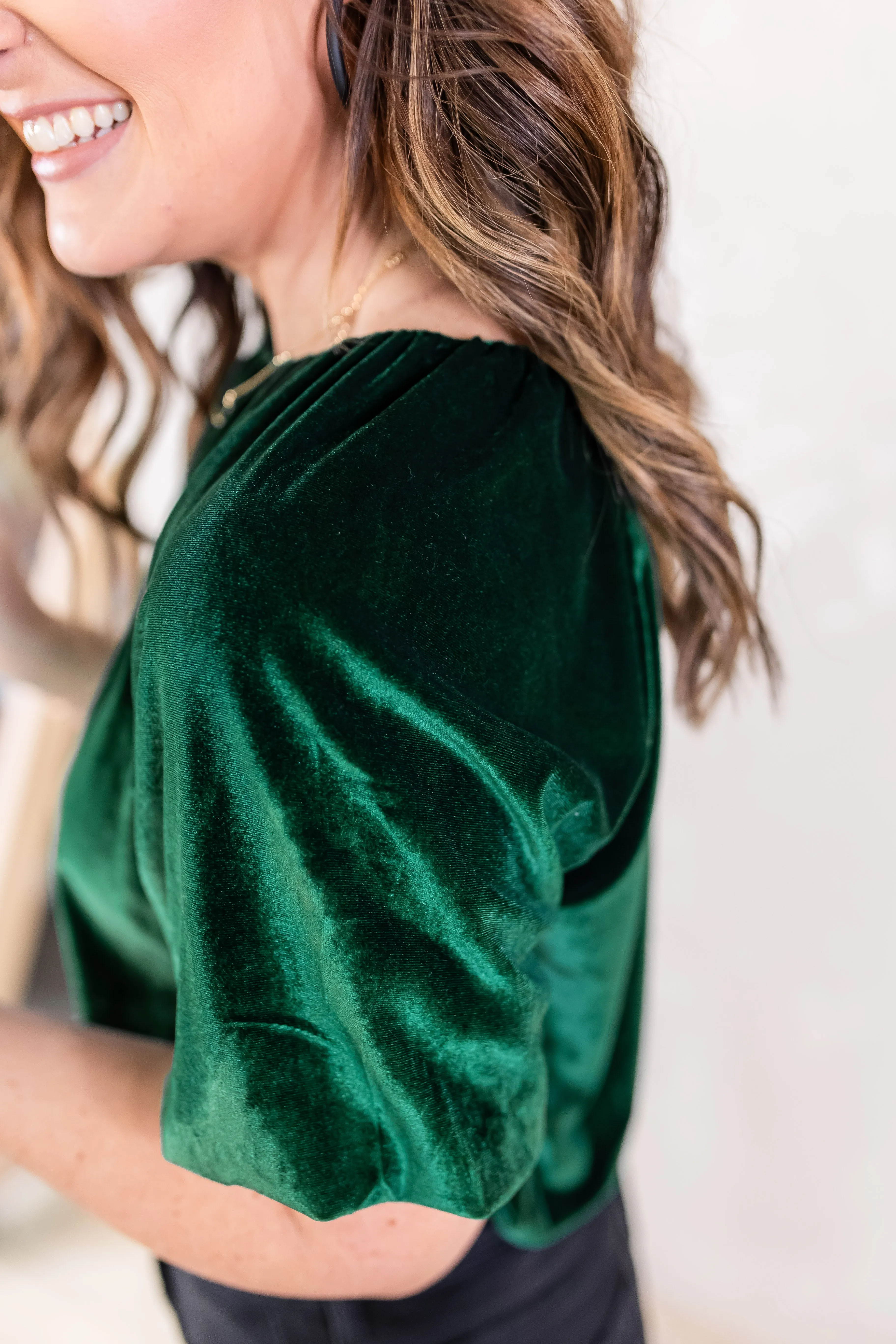The Eliana Velvet Top