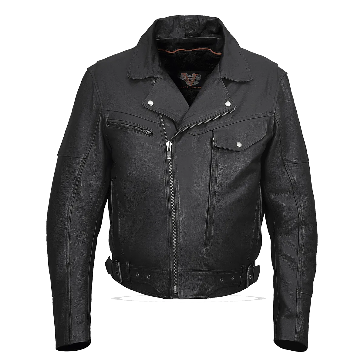 VL509 Men's Pistol Pete Jacket Premium Leather / Lower Padded Back