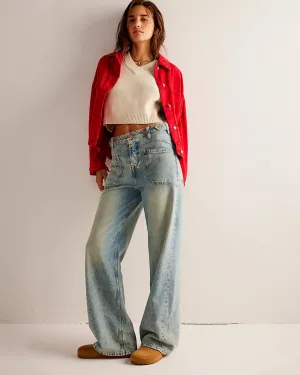 We The Free Palmer Cuffed Jeans - La La Land