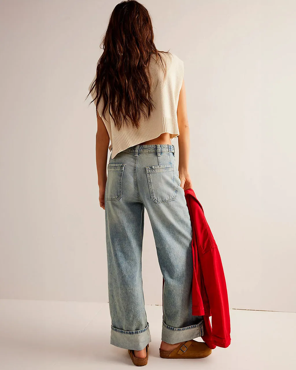 We The Free Palmer Cuffed Jeans - La La Land