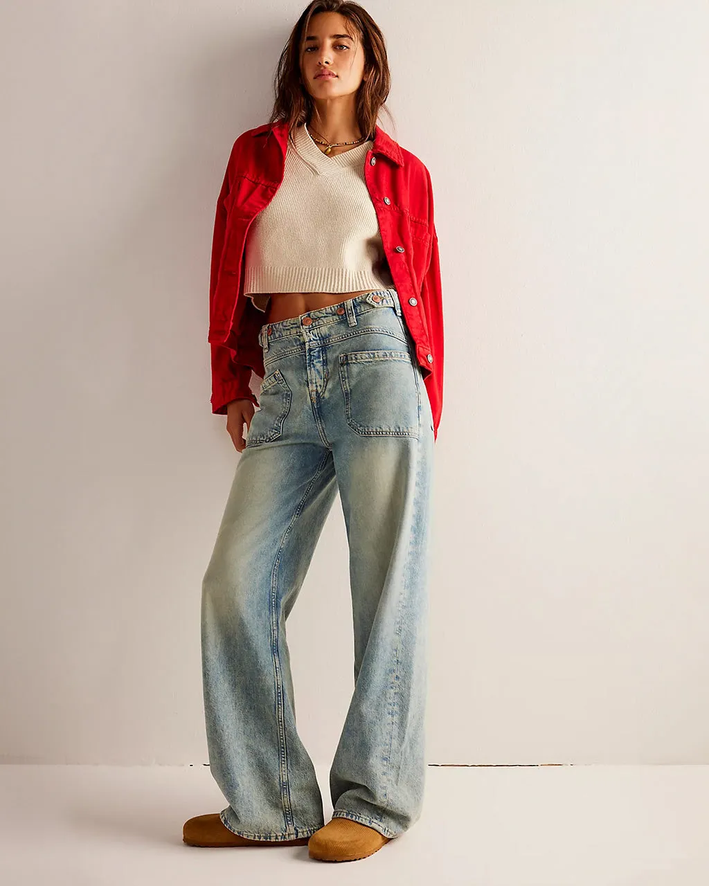 We The Free Palmer Cuffed Jeans - La La Land