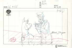 What's New Scooby-Doo? Original Production Drawing: Scooby and Shaggy
