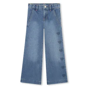 Wide Leg Denim Pants