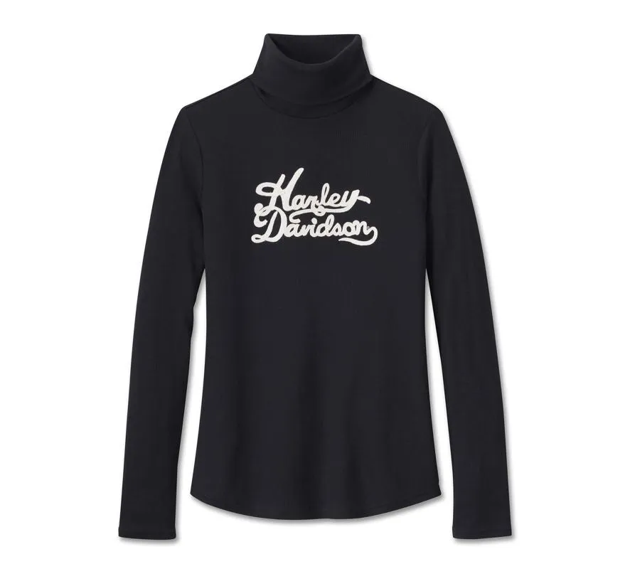 Women's Superstar Milwaukee Rib Turtleneck - Black Beauty