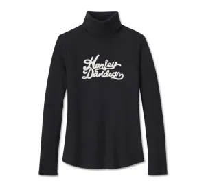 Women's Superstar Milwaukee Rib Turtleneck - Black Beauty